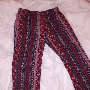 H&M tribal print stretchy pants